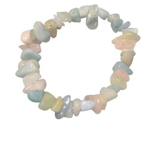 Aguamarine Crystal Stretchy Bracelet